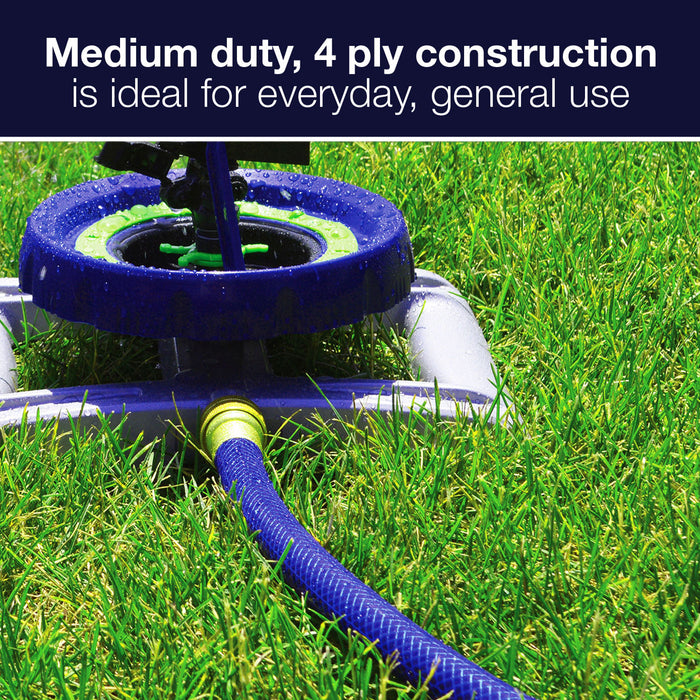 5/8 in. x 50 ft. Medium Duty Garden Hose with Large Swivel Coupling Set (2-Pack)