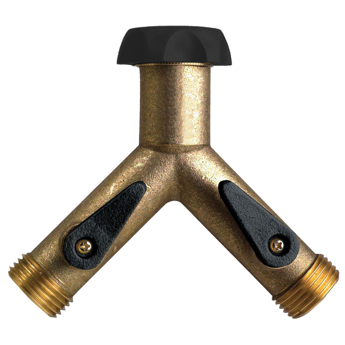 PRO Oversize Full Flow Brass 2-Way Faucet "Y" Splitter