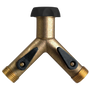 PRO Oversize Full Flow Brass 2-Way Faucet "Y" Splitter
