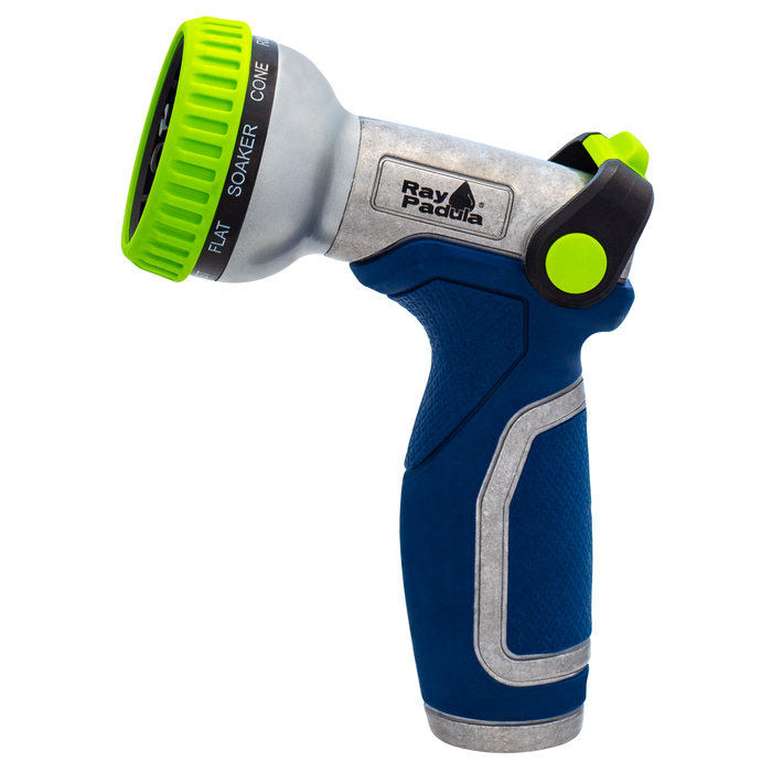 Thumb Control Metal 9-Pattern Hose Nozzle