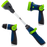 Thumb Control 8-Pattern and Adjustable Nozzle with Mini Water Wand (3-Pack)