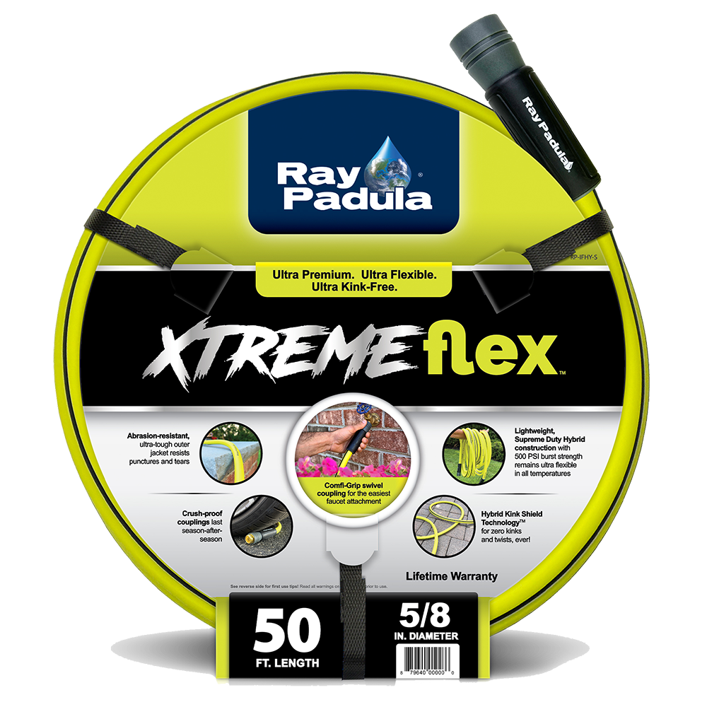 5/8 in. x 50 ft. XtremeFlex Hybrid Polymer Kink Free Ultra-Flexible Garden Hose with Large Swivel Coupling