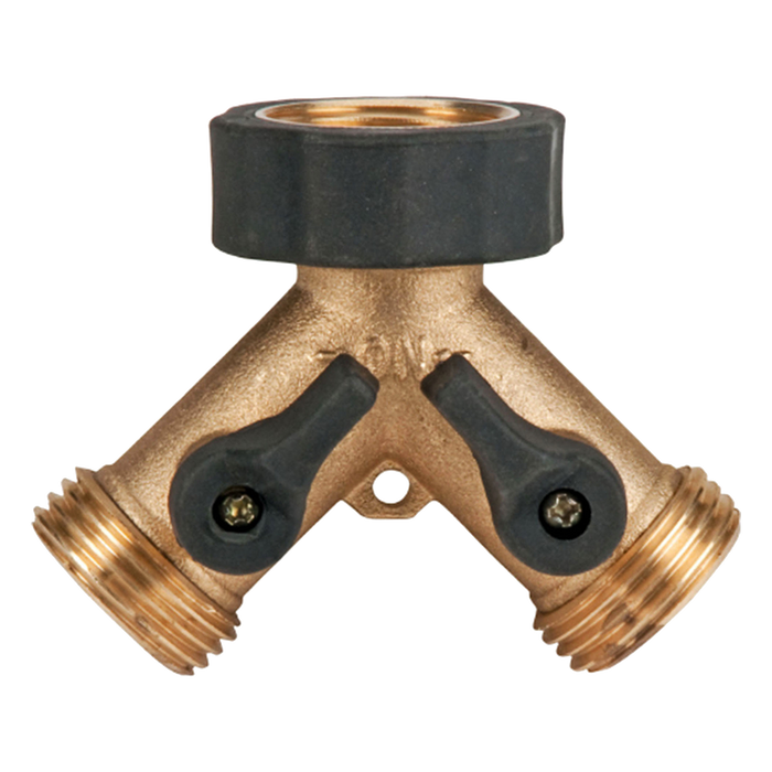 PRO Brass 2-Way Faucet "Y" Splitter