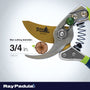 8 in. PRO Duty Titanium Drop Forged Aluminum Handle Bypass Pruner