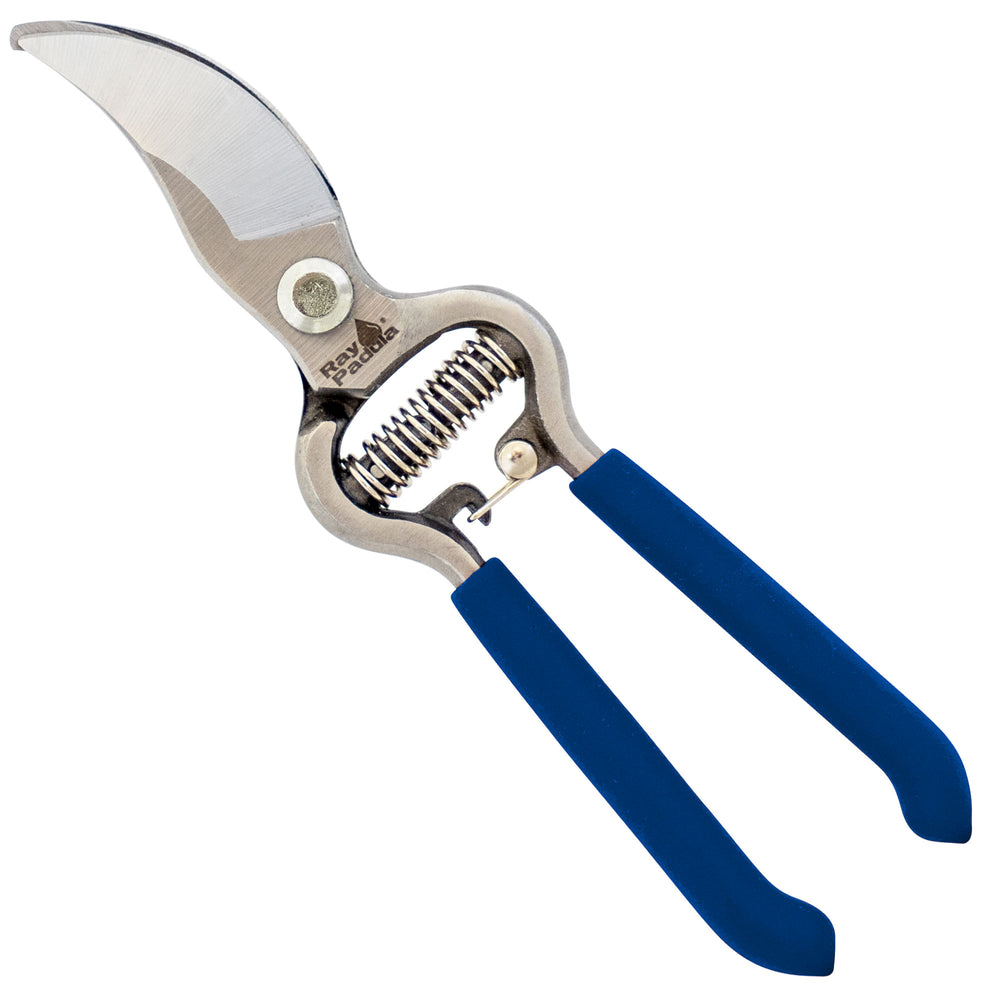 Bypass pruner with wooden handles