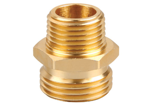 Brass Pipe Converter (3/4 in male NH to 1/2 in. male NPT)