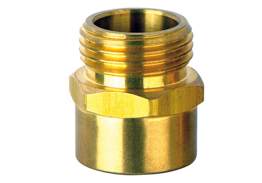 Brass Pipe Converter (3/4 in. male NH to 3/4 in. female NPT)