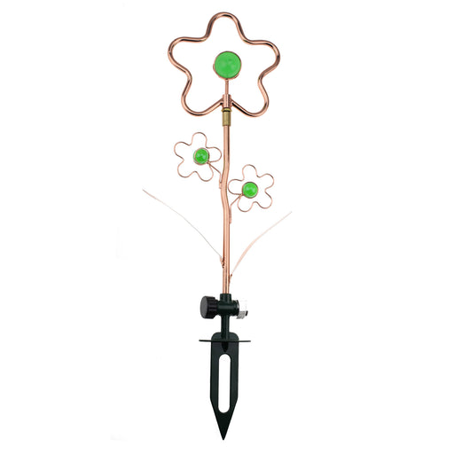 24 in. Mini Decorative Revolving Sprinkler on In-Series Spike (flower)