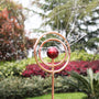 42 in. Decorative Revolving Sprinkler on In-Series 4-Prong Spike (red ball)