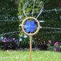 24 in. Mini Decorative Revolving Sprinkler on In-Series Spike (blue)
