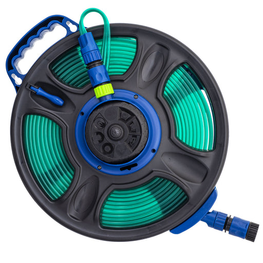 2-in-1 Flat Hose with Sprinkler and Hose Reel — Ray Padula Lawn and Garden