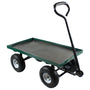 Metal Utility Garden Cart with Removable Rubber Mat