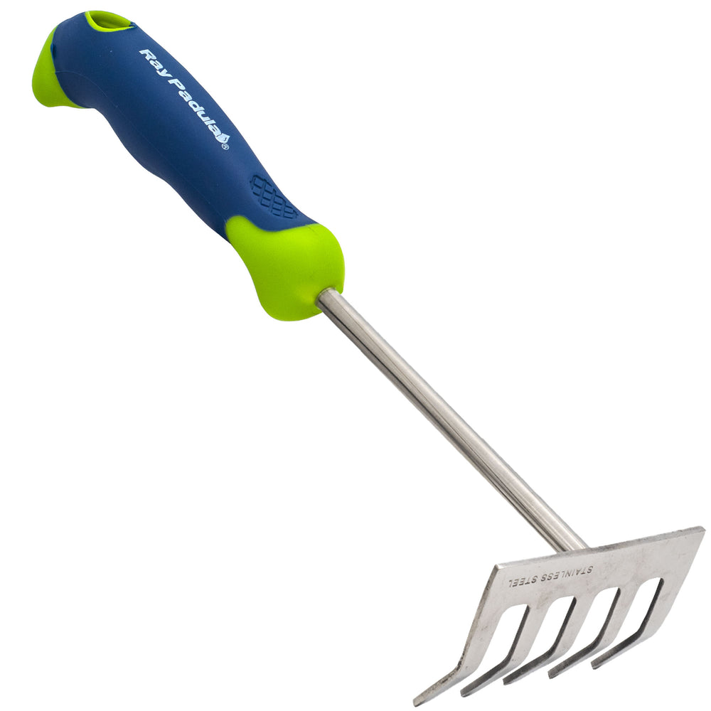 Stainless Steel Comfi-Grip Handheld Garden Tool Rake — Ray Padula Lawn ...