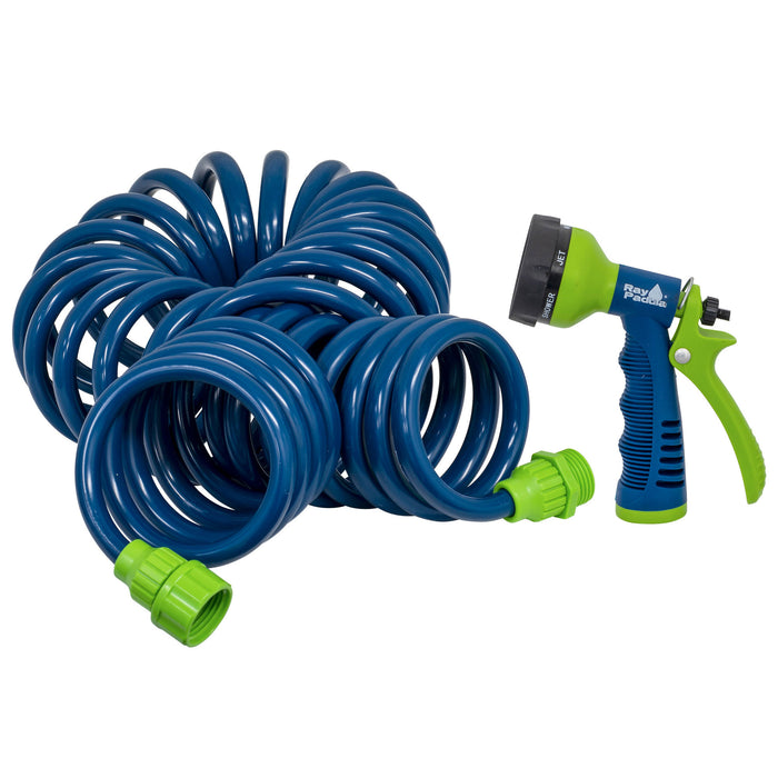 25 ft. Coil Hose with Multi-Pattern Nozzle