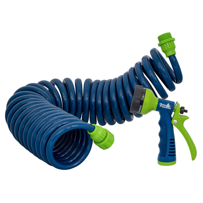 25 ft. Coil Hose with Multi-Pattern Nozzle