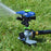 Deluxe Plastic Pulsating Sprinkler on In-Series 3-Prong Step Spike