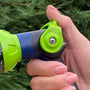 Thumb Control 8-Pattern Plastic Hose Nozzle
