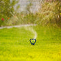 Whirling Revolving Sprinkler on In-Series 3-Prong Step Spike